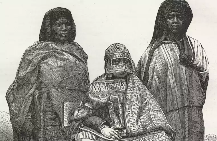 Sultane Djumɓe Fatima binti Abdurahmane, octobre 1863, dessin d'Alexandre Bida